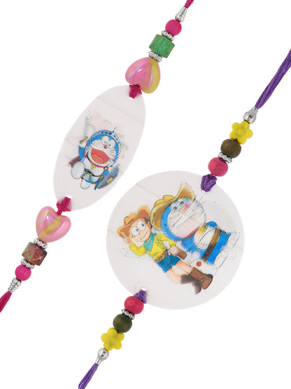 Set of 2 Doreamon Beaded Rakhi