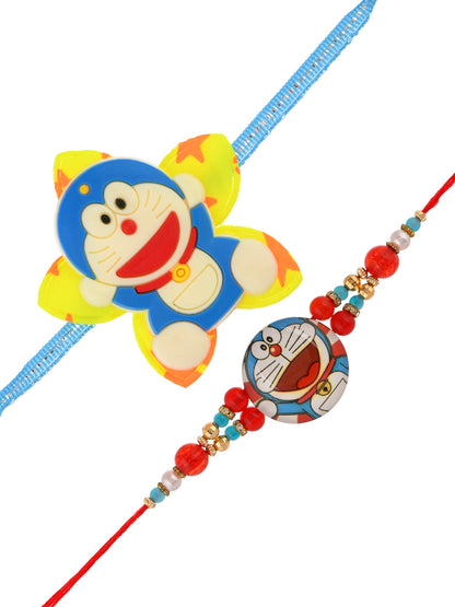 Set of Blue Doraemon Kids Rakhi