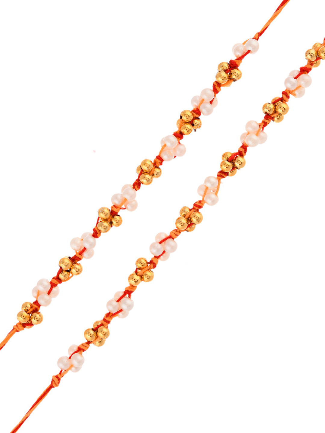 Simple Beads Tangled Bhaiya Bhabhi Rakhi Set of 2