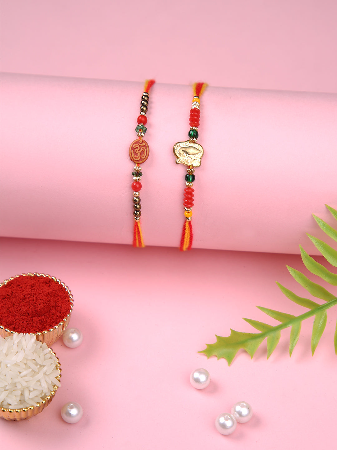 Set of 2 Divine Om Colelction Multistranded Rakhi