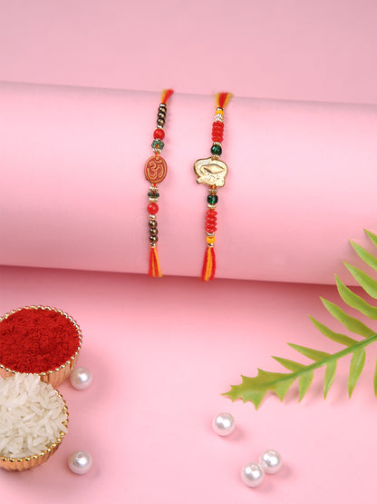 Set of 2 Divine Om Colelction Multistranded Rakhi