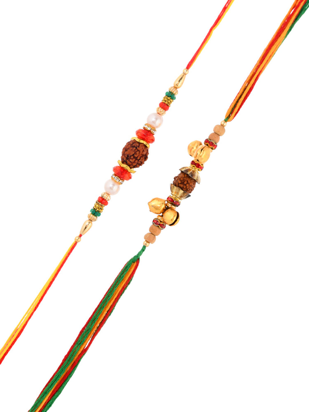 Set of 2 Rudraksh with Beads Rakhi