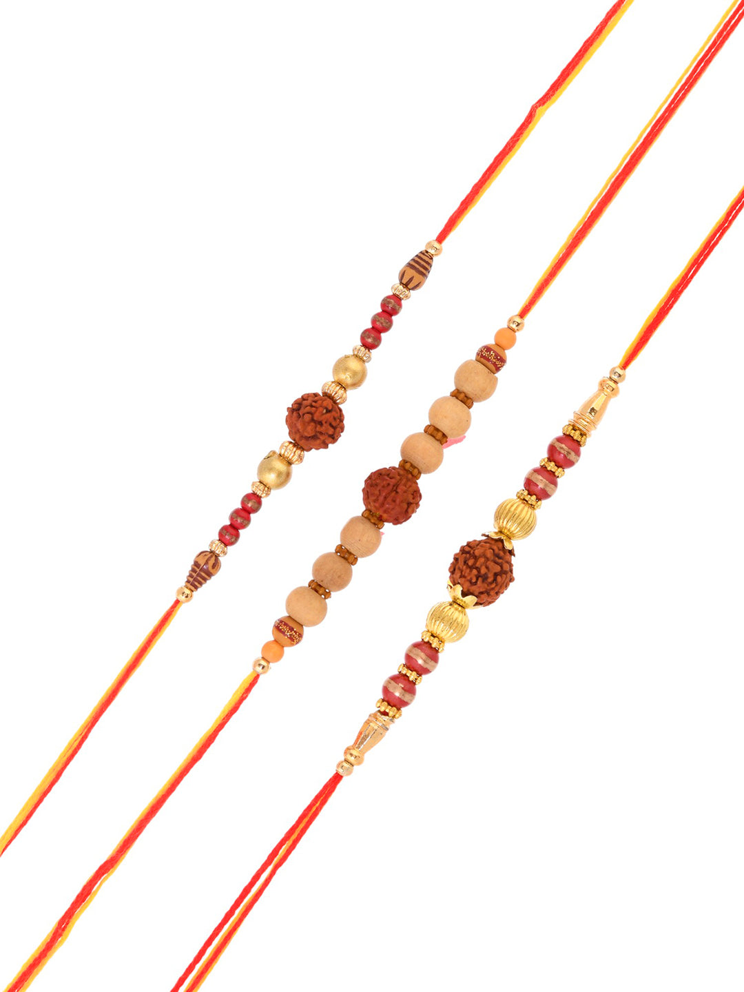 Set of 3 Divine Rudraksh Rakhi