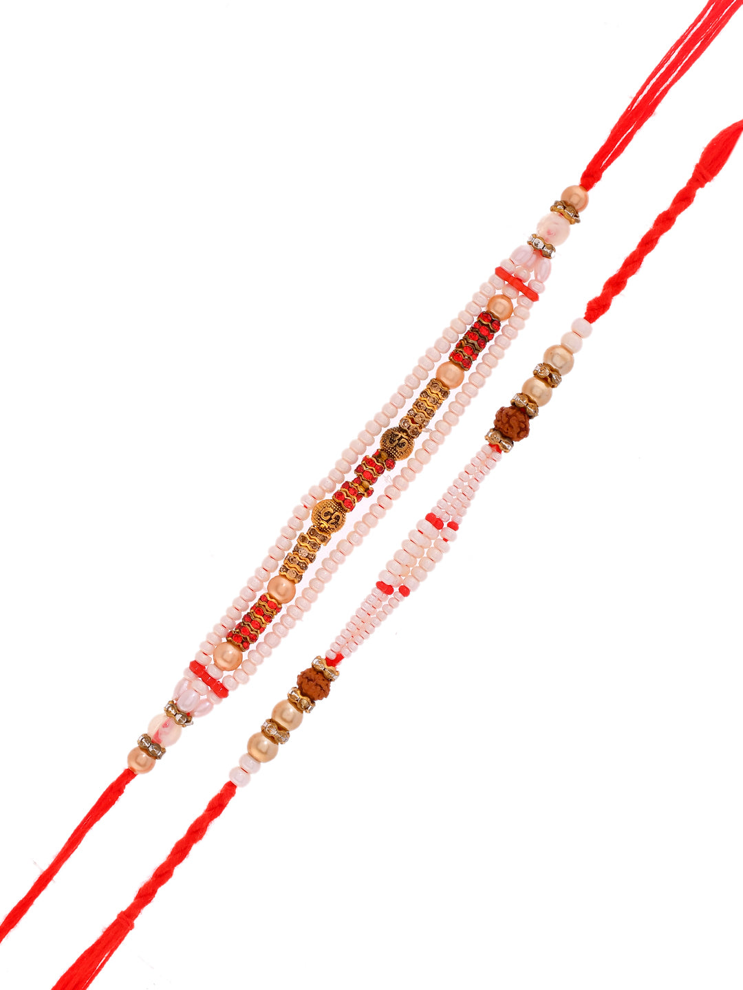 Set of 2 Traditional Beaded Rakhi for Brothers