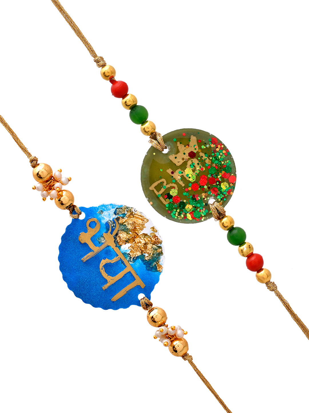 Set of 2 Handwritten Bhaiya Rakhi