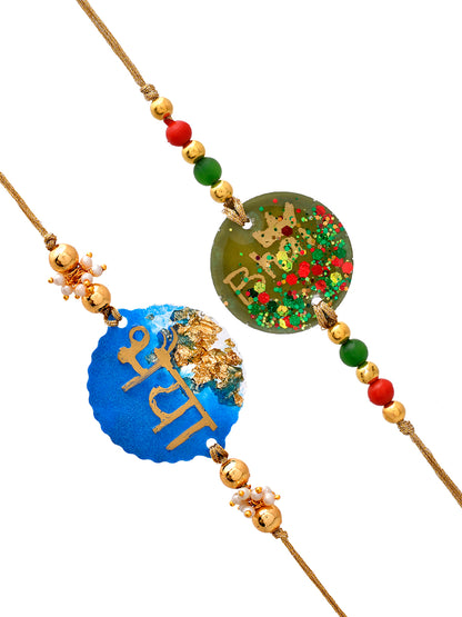 Set of 2 Handwritten Bhaiya Rakhi