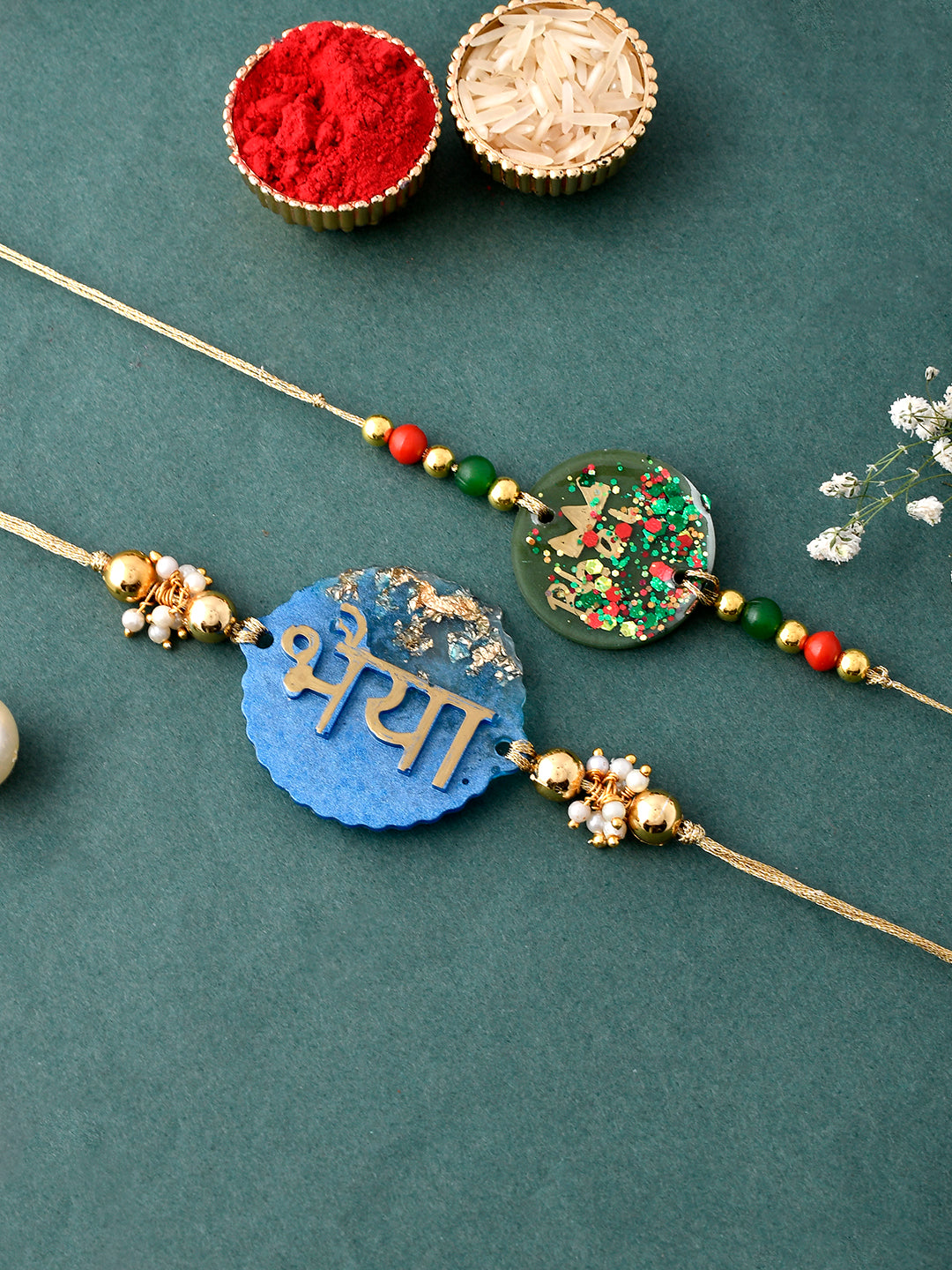 Set of 2 Handwritten Bhaiya Rakhi