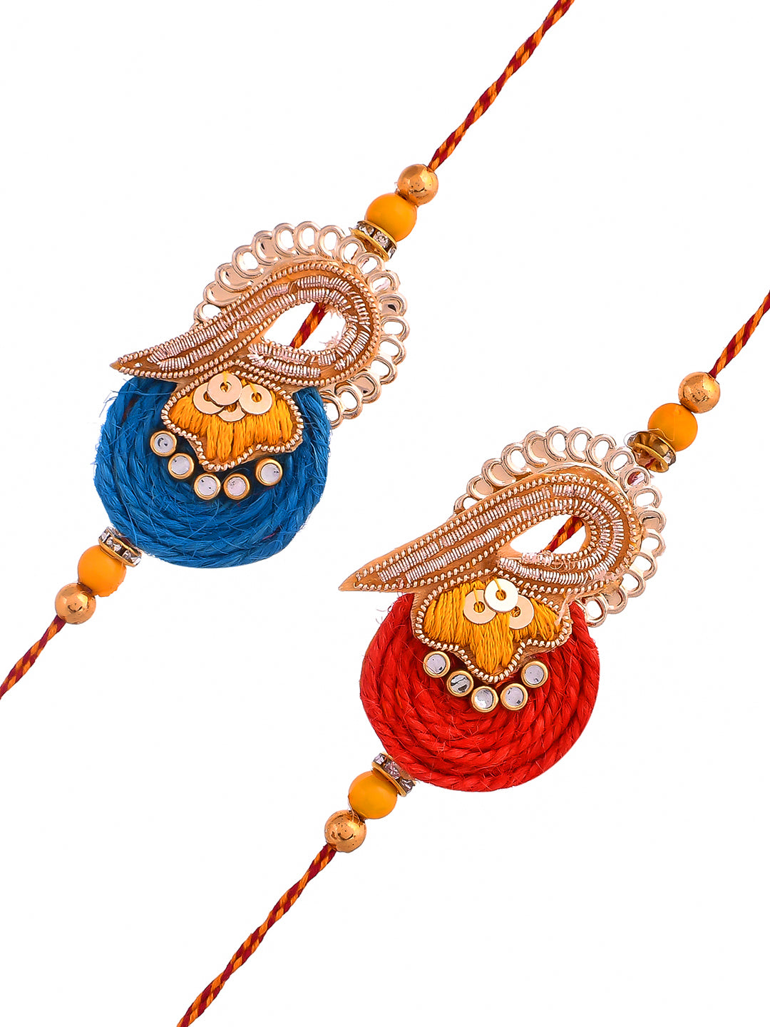 Set of 2 Thread Work Rakhi