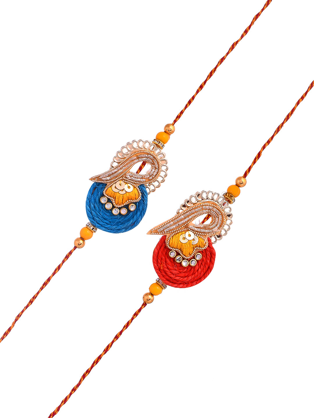 Set of 2 Thread Work Rakhi