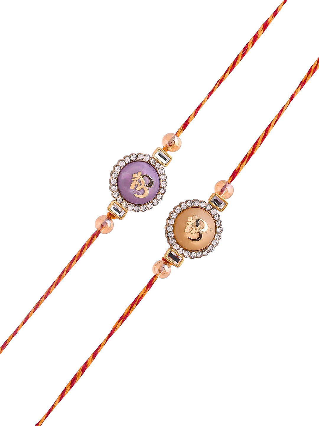 Set of 2 Om Designed Rakhi