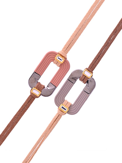 Set of 2 Dual-Tone Modern Rakhi