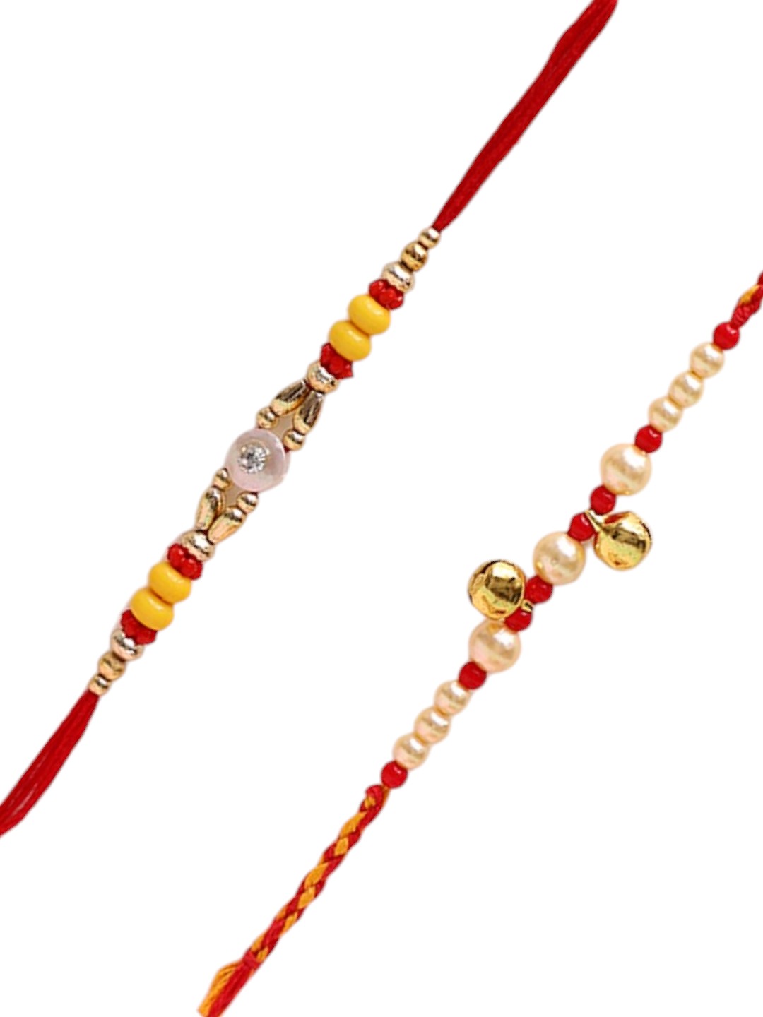 Set of 2 Twin Bell Pearl Rakhi