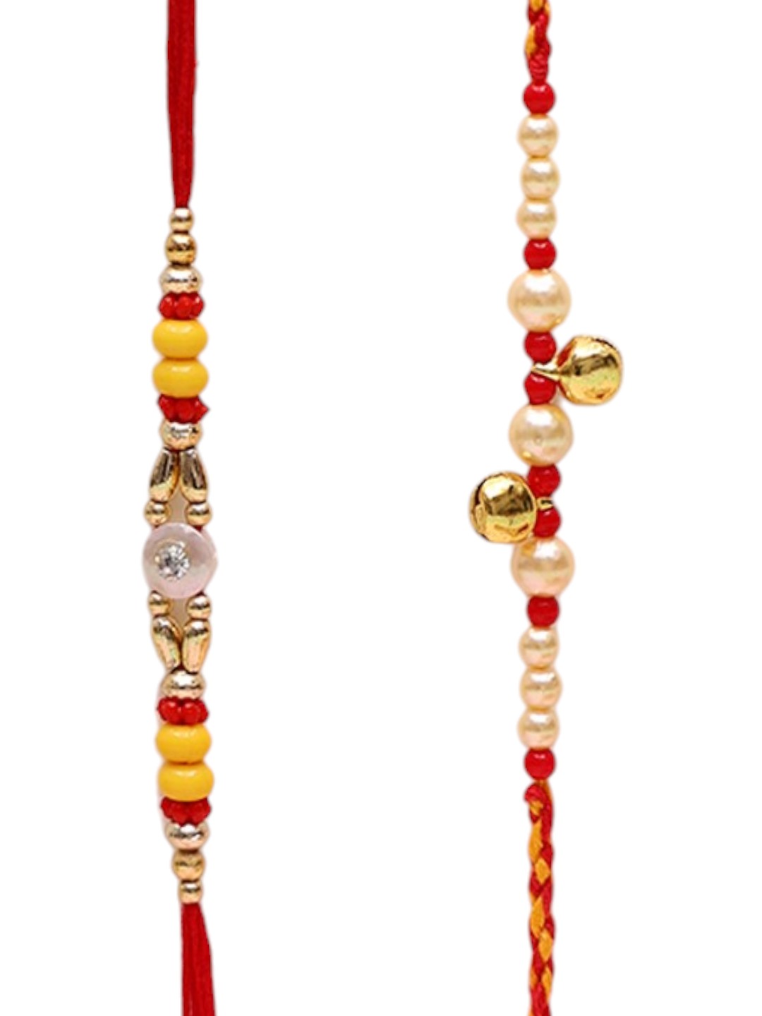 Set of 2 Twin Bell Pearl Rakhi