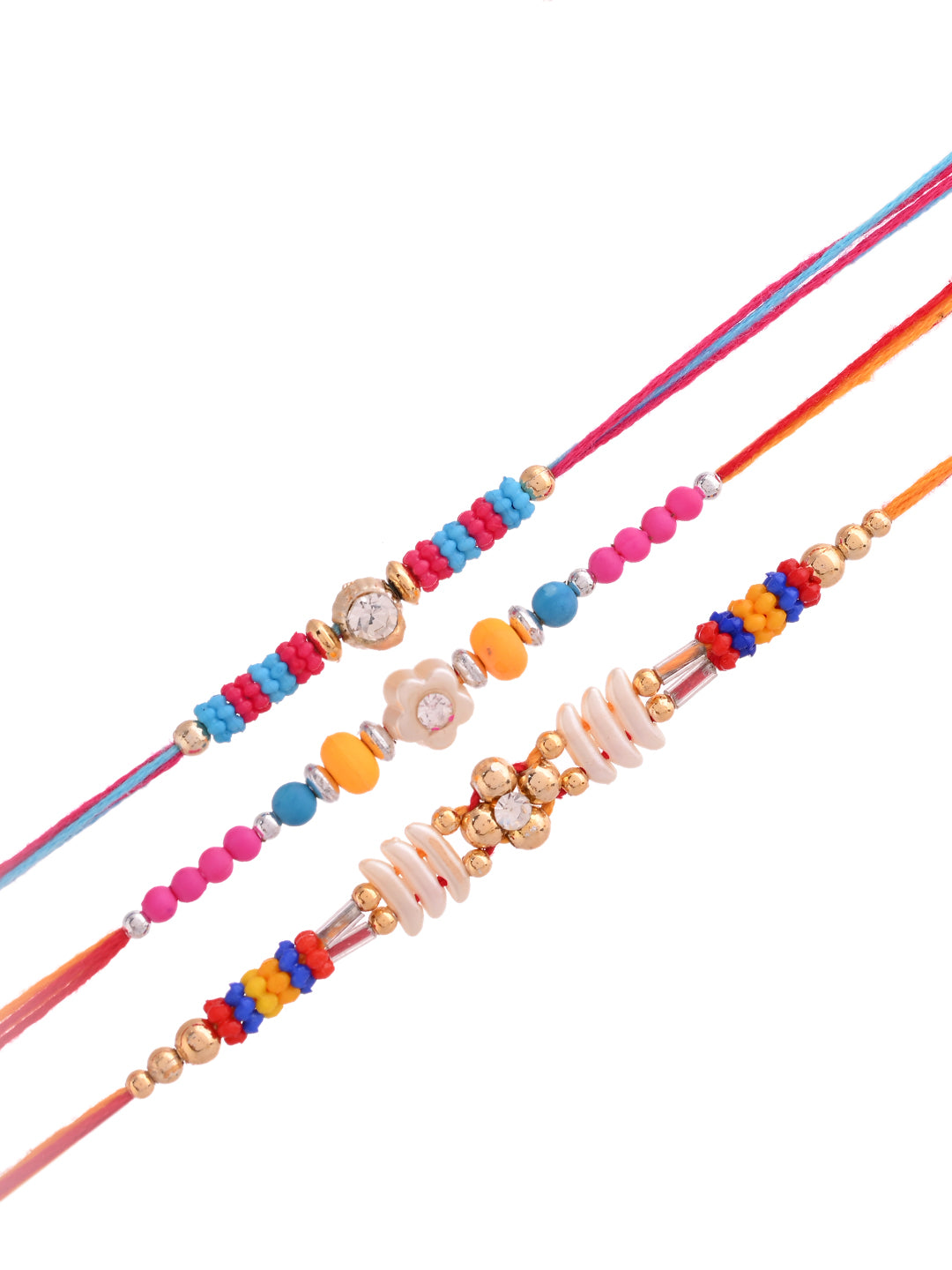 Set of 3 with Mirror and Bead Accents