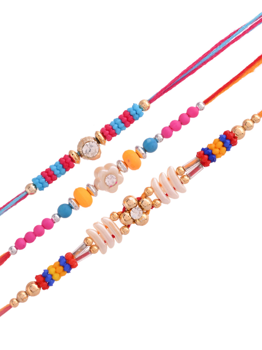 Set of 3 with Mirror and Bead Accents