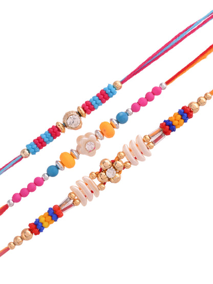 Set of 3 with Mirror and Bead Accents
