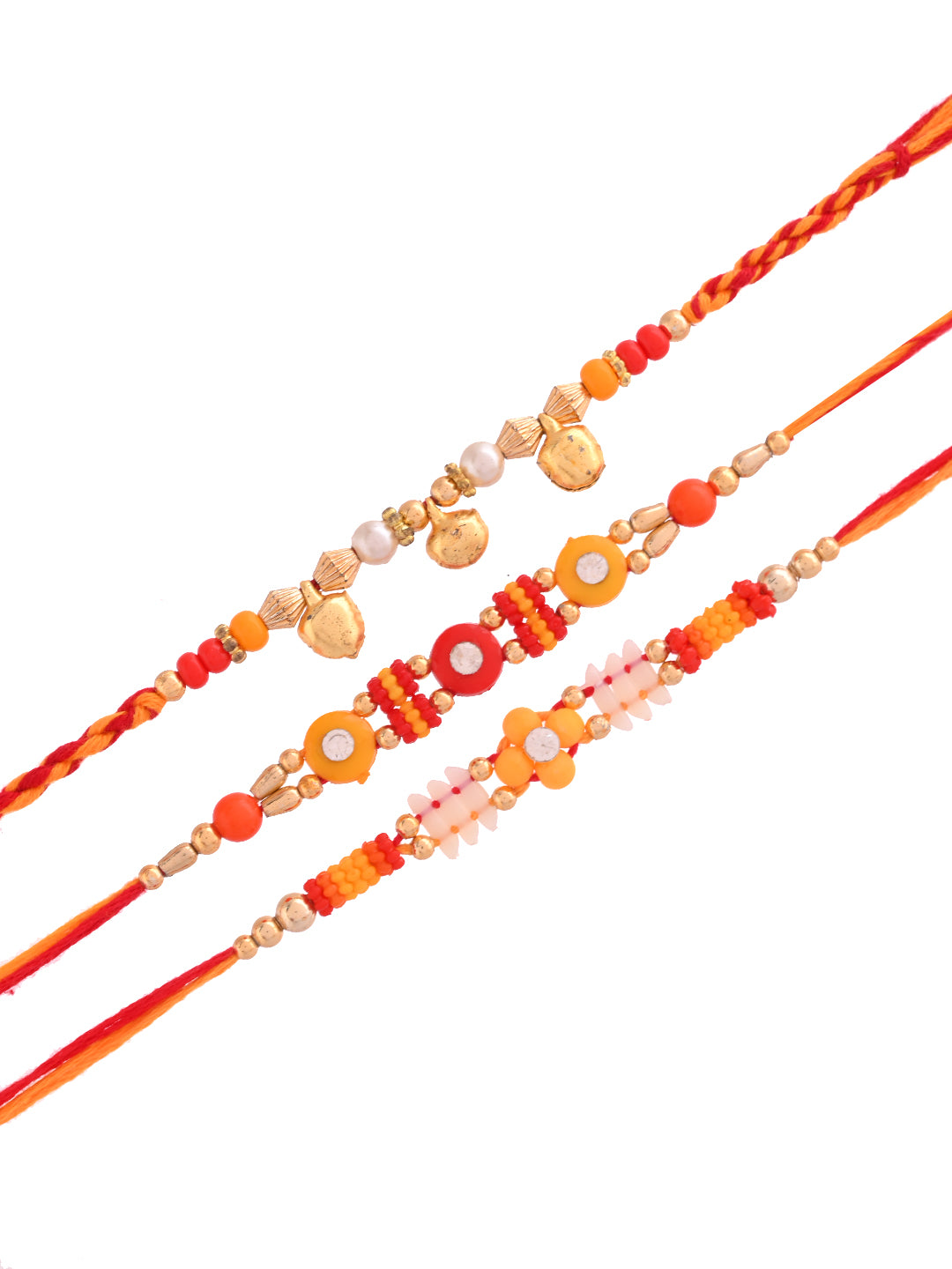 Set of 3 unique handcrafted Rakhis