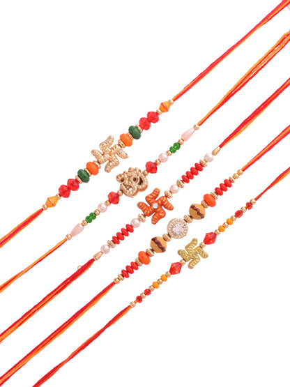 Set of 5 Designer Rakhi