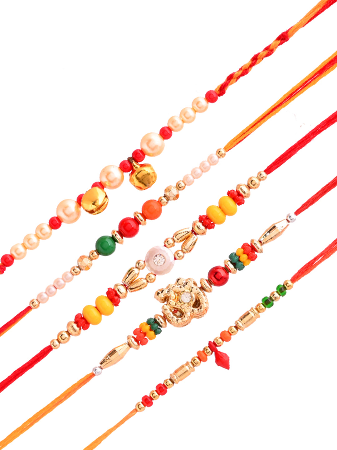 Set of 5 handcrafted Rakhis