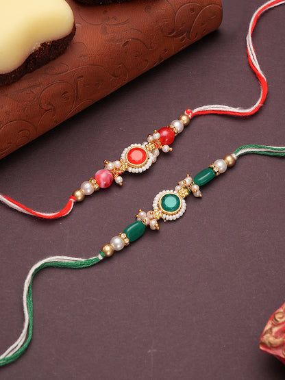Premium Multi Rakhi with Black Frame - Raksha Bandhan Gift Set for Brother