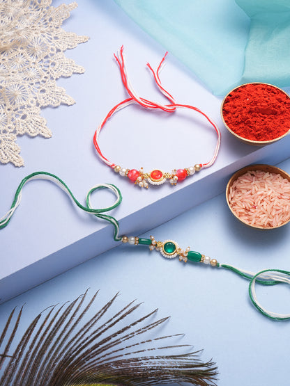 Premium Multi Rakhi with Black Frame - Raksha Bandhan Gift Set for Brother