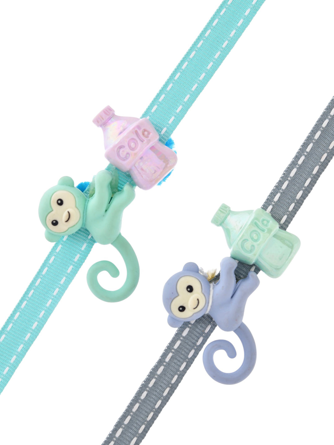 Kids Cute Monkey Charm Rakhi Set of 2