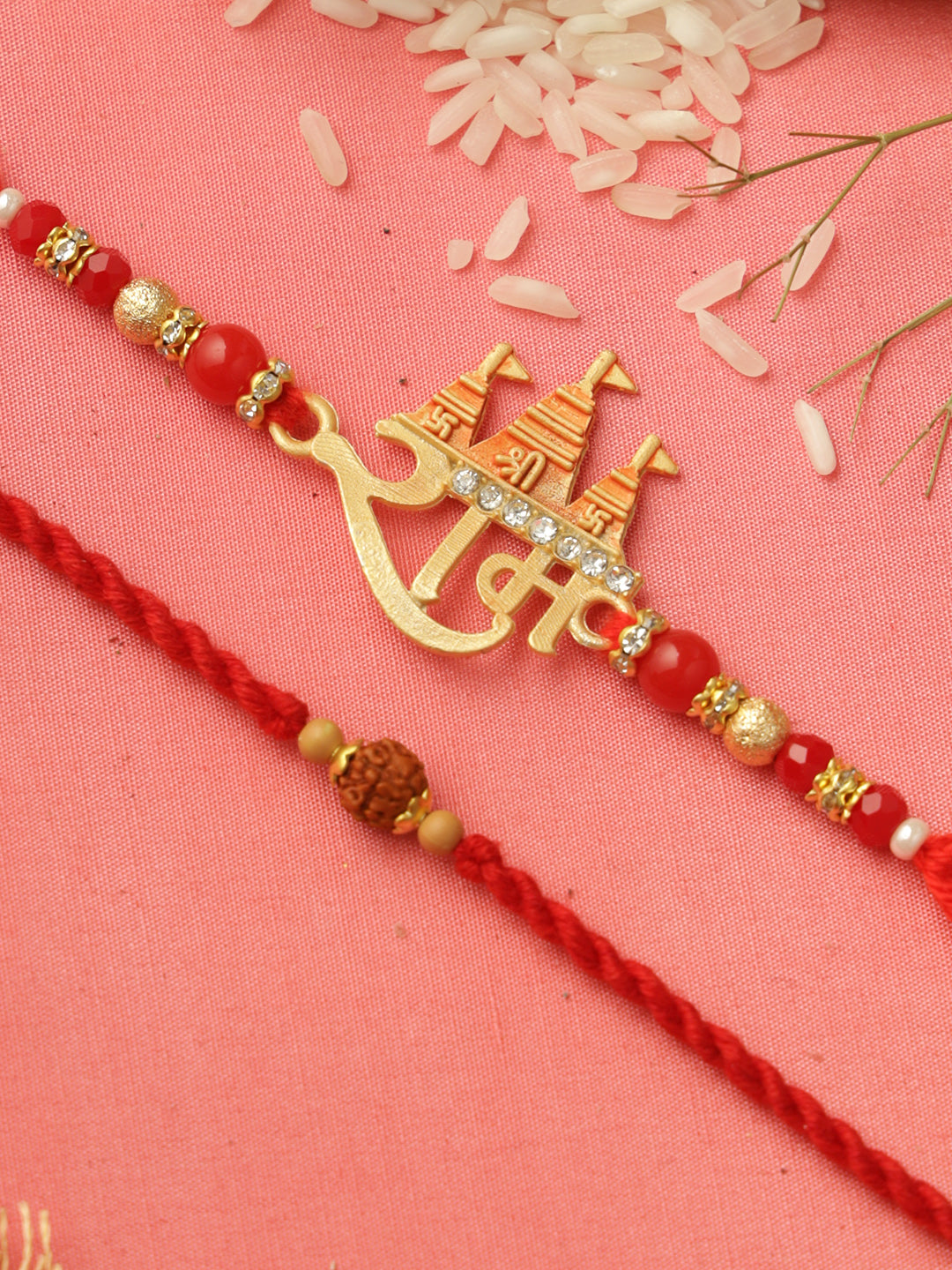 Sacred Ram Palace Rakhi Set of 2