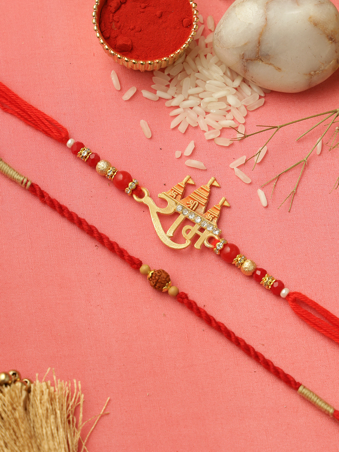 Sacred Ram Palace Rakhi Set of 2
