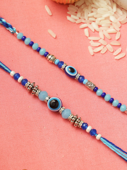 Blue Evil Eye Set of 2 Rakhi