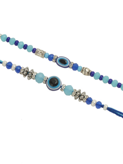 Blue Evil Eye Set of 2 Rakhi