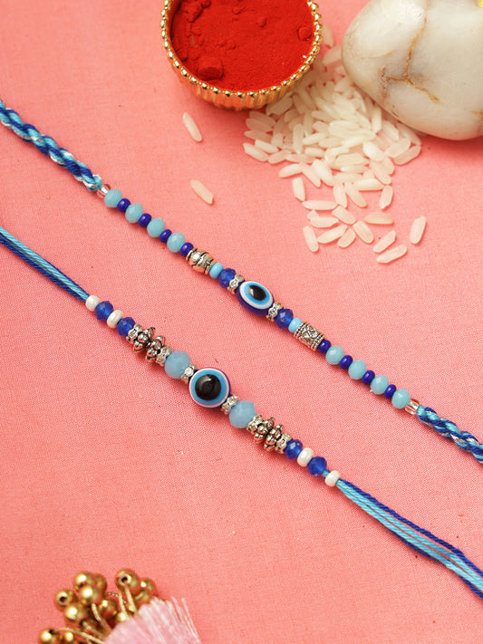 Blue Evil Eye Set of 2 Rakhi