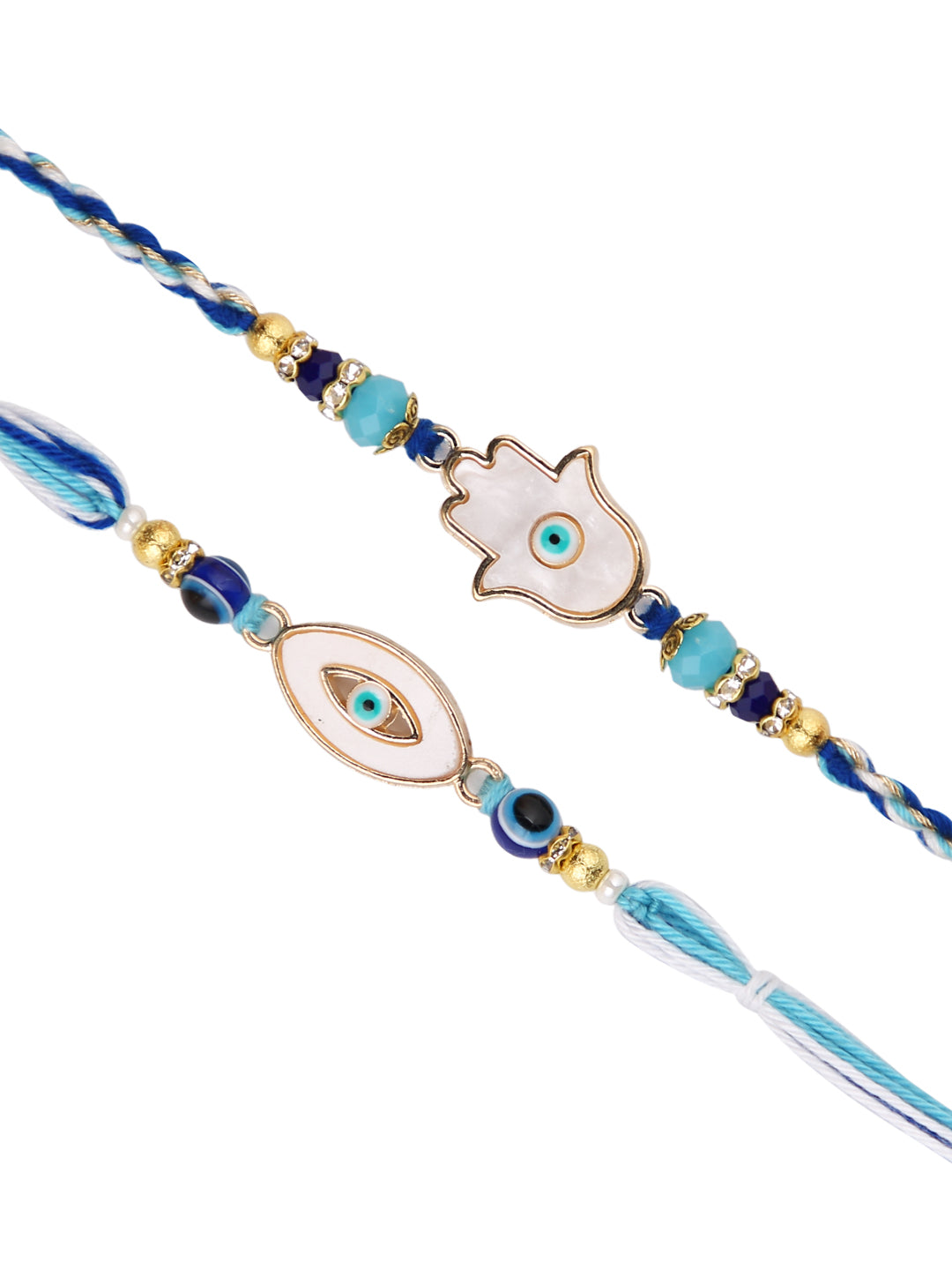 Set of 2 Blue Evil Eye Rakhi