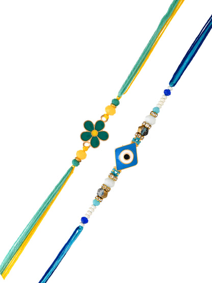 Set of 2 Multi color Rakhi