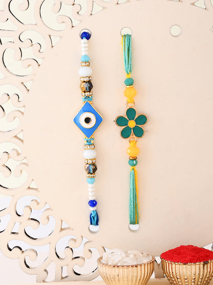 Set of 2 Multi color Rakhi