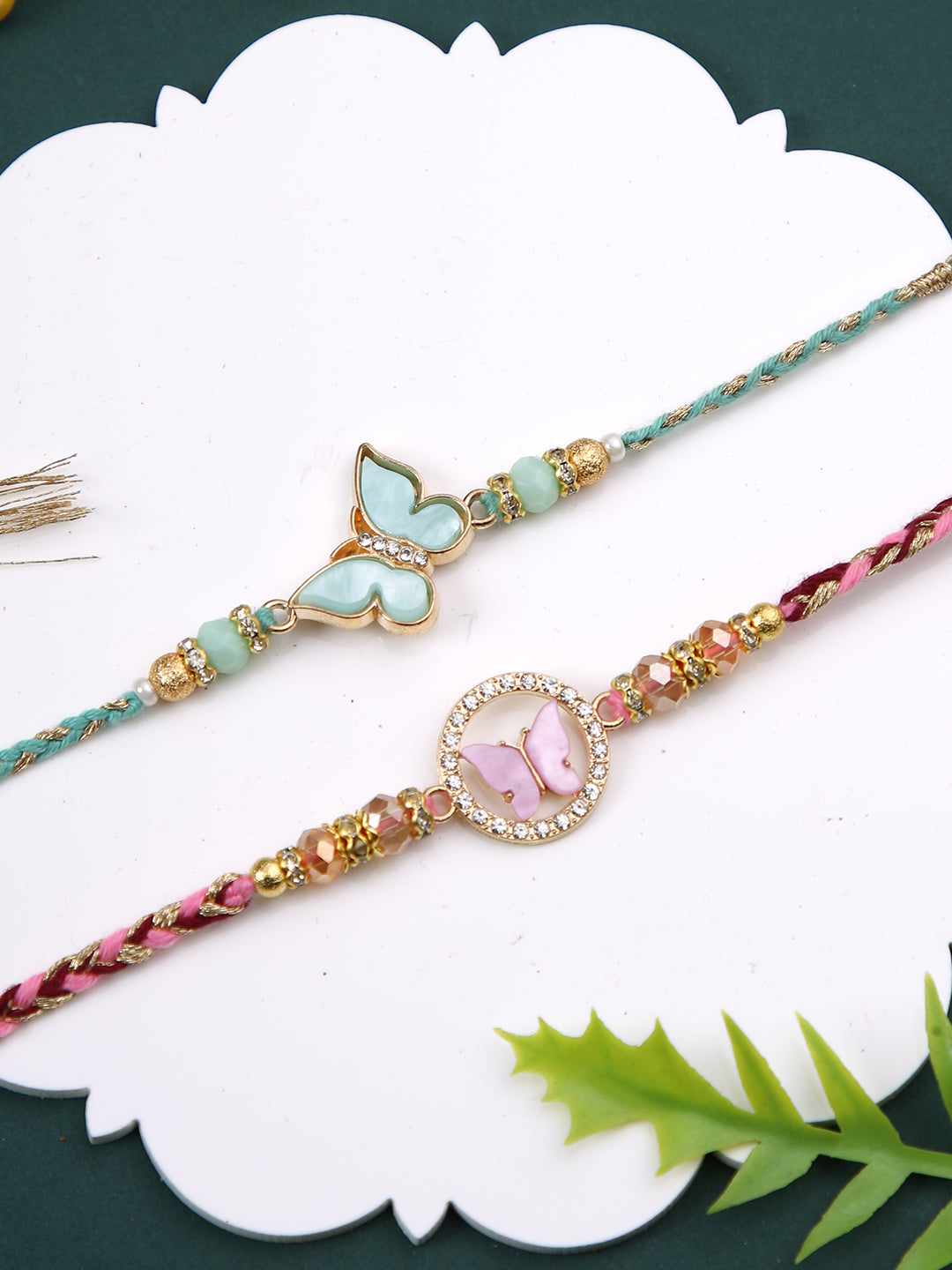 Set of 2 Butterfly Rakhi