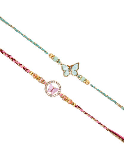 Set of 2 Butterfly Rakhi
