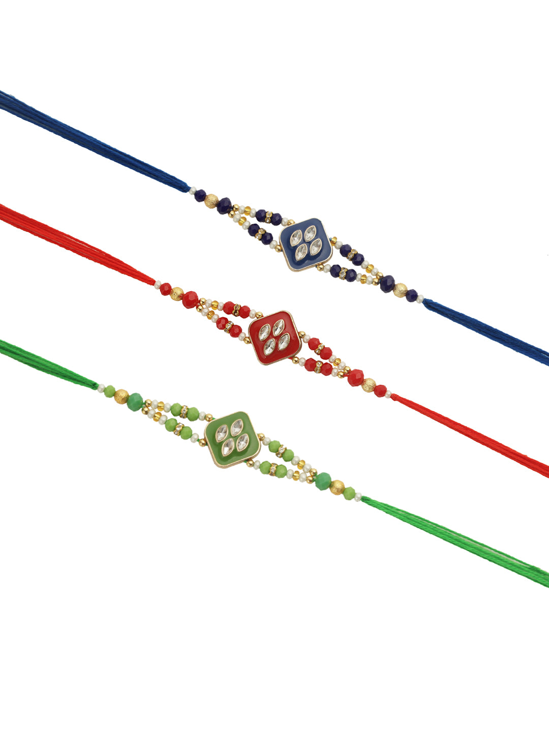 Multi-coloured Vibrant Enamled Rakhi
