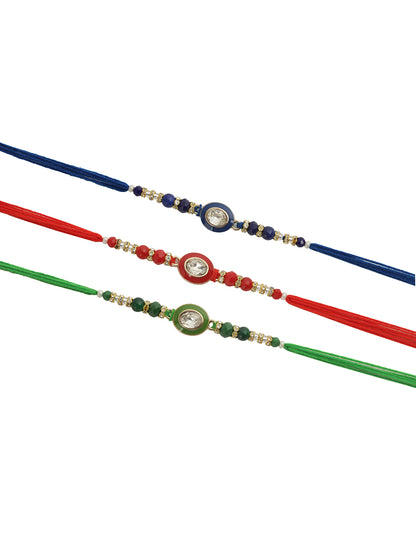 Set of 3 Stoned Rakhi