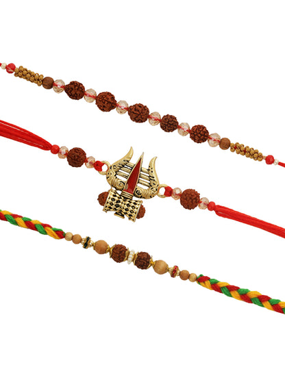 Divine Rudraksh Set of 3 Rakhi