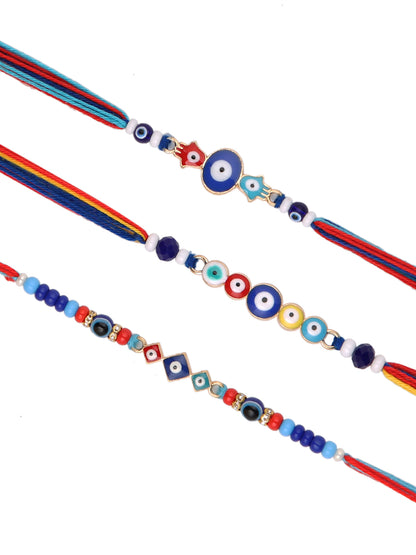 Set of 3 Blue Eyed Evil Rakhi