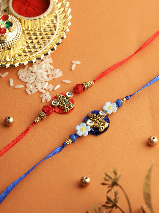 Radha Krishna Blessings Rakhi Set of 2