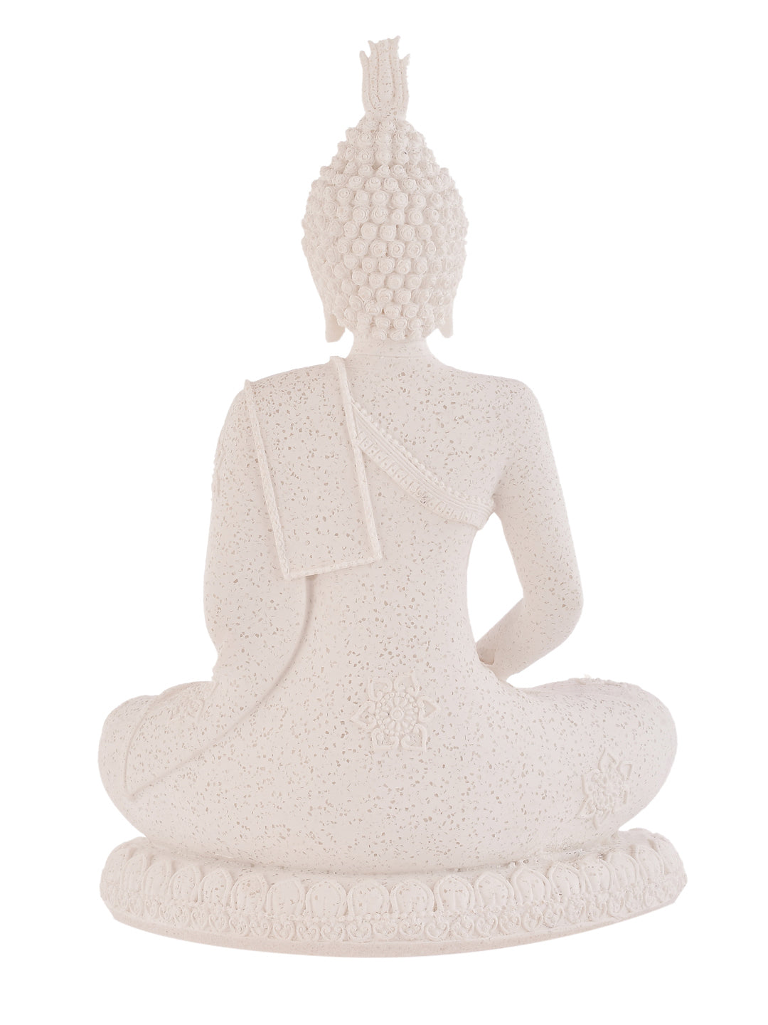 Sacred Serenity Buddha Statue in White