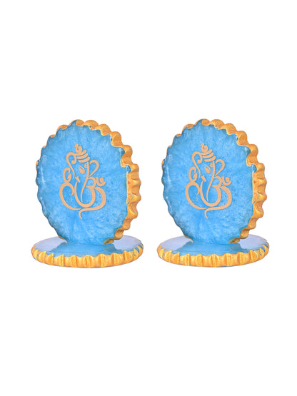 Set of 2 Blue Ganesha Showpiece