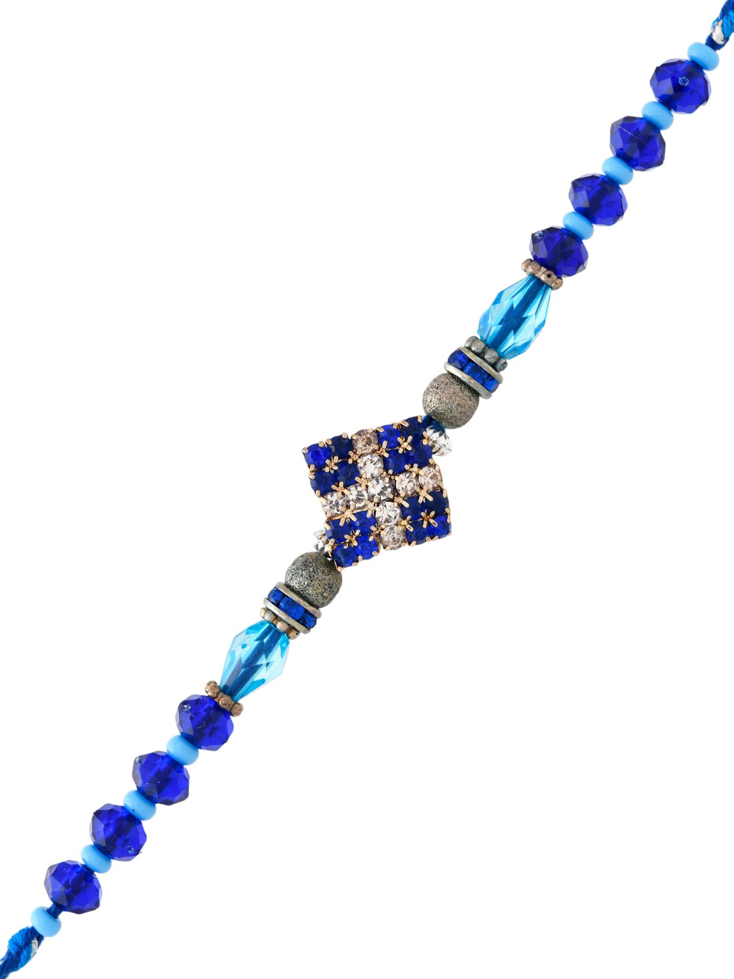 Dashing Aqua & Royal Blue Stylish Rakhi
