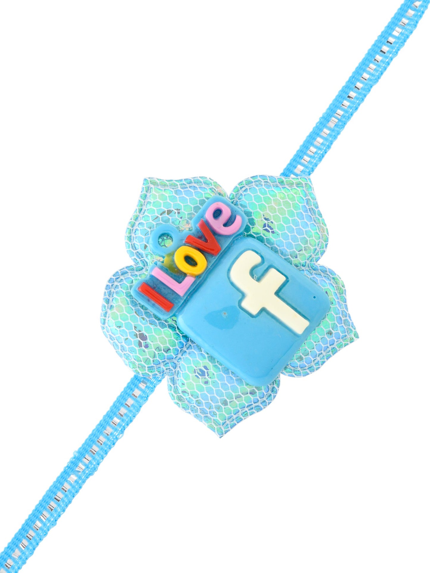 Blue Colored Facebook Logo Kids Rakhi