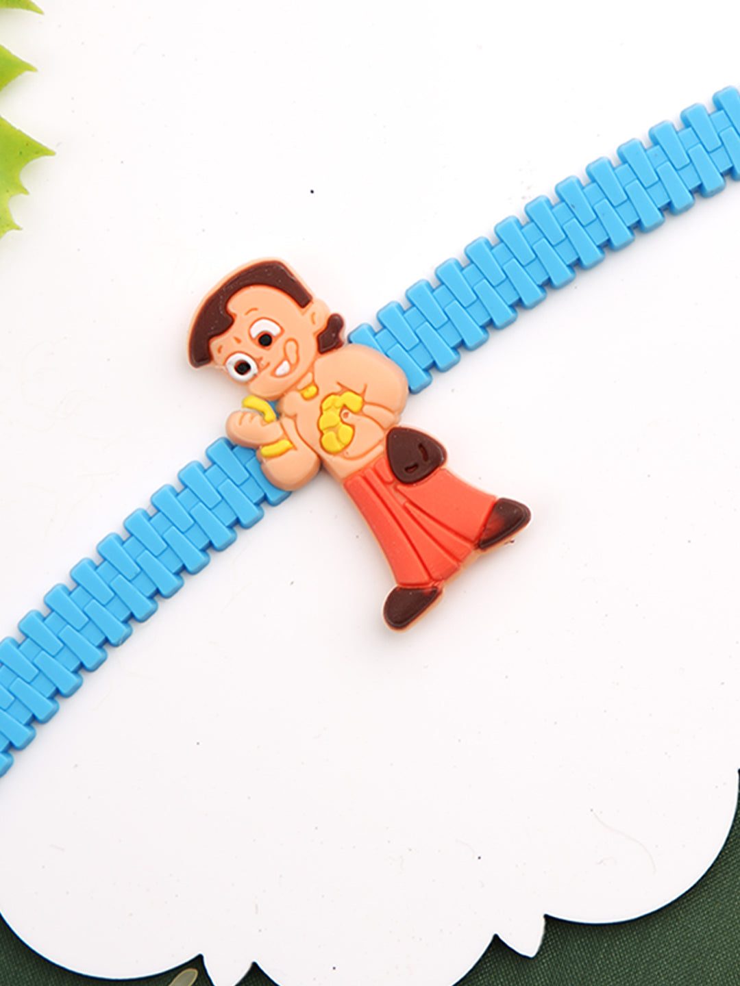 Lovely Chhota Bheem Yellow Strap Kids Rakhi