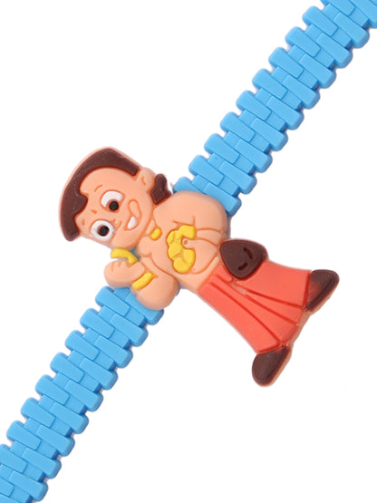 Lovely Chhota Bheem Yellow Strap Kids Rakhi