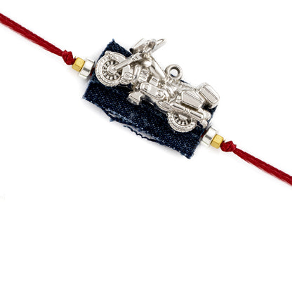 Amazing Metallic Motorbike Kids Rakhi