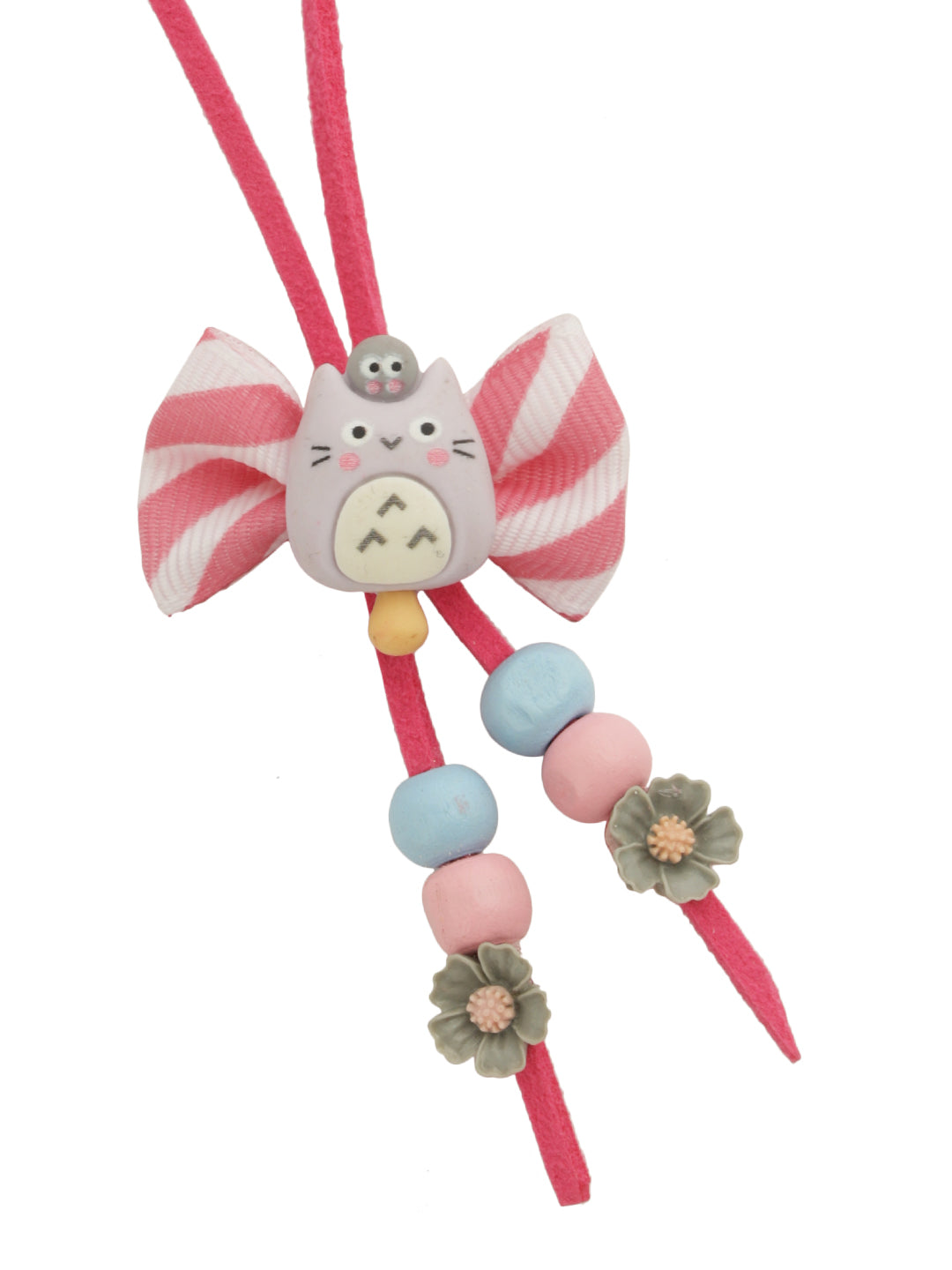 Bow with Cat and Beads Rakhi