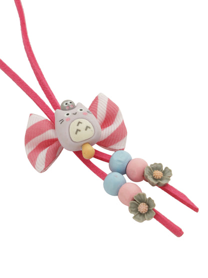 Bow with Cat and Beads Rakhi